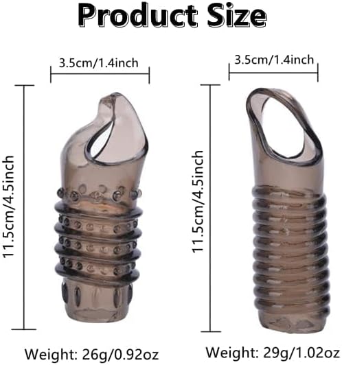 Sex Toys Penis Ring Silicone Cock Rings for Men, 2Pcs Penis Sleeve Cockring Cock Sleeve Male Sex Toys, Juguetes Sexuales Cock and Ball Ring Adult Toys & Games for Men Couple Pleasure