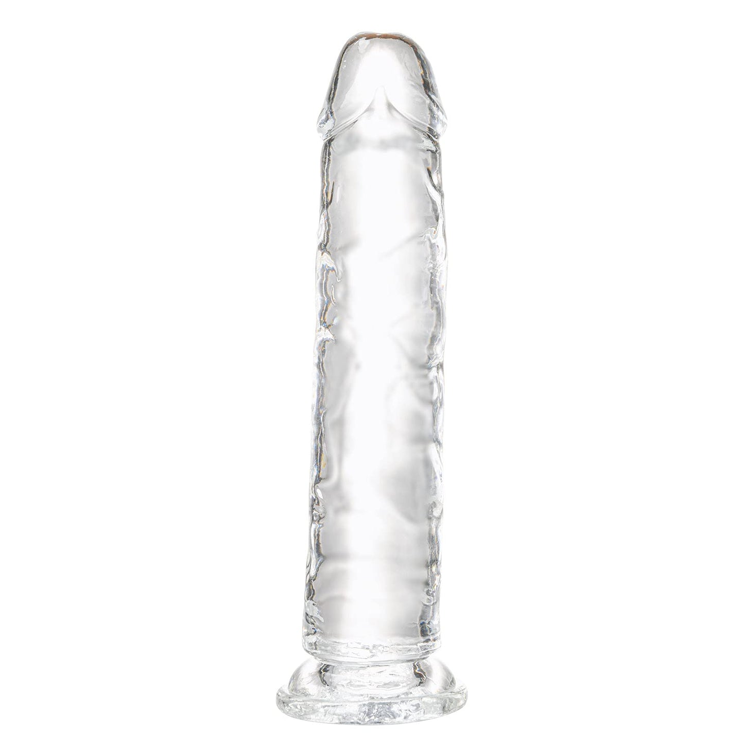 Realistic Dildo 7.1 inch, Clear Dildo with Strong Suction Cup for Hands-Free Play, Soft Material Adult Sex Toys for Beginner and Couple