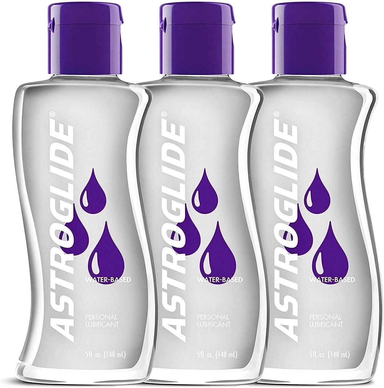 Astroglide Water Based Lube (2.5oz), Liquid Personal Lubricant for Men, Women and Couples, Travel-Friendly Size