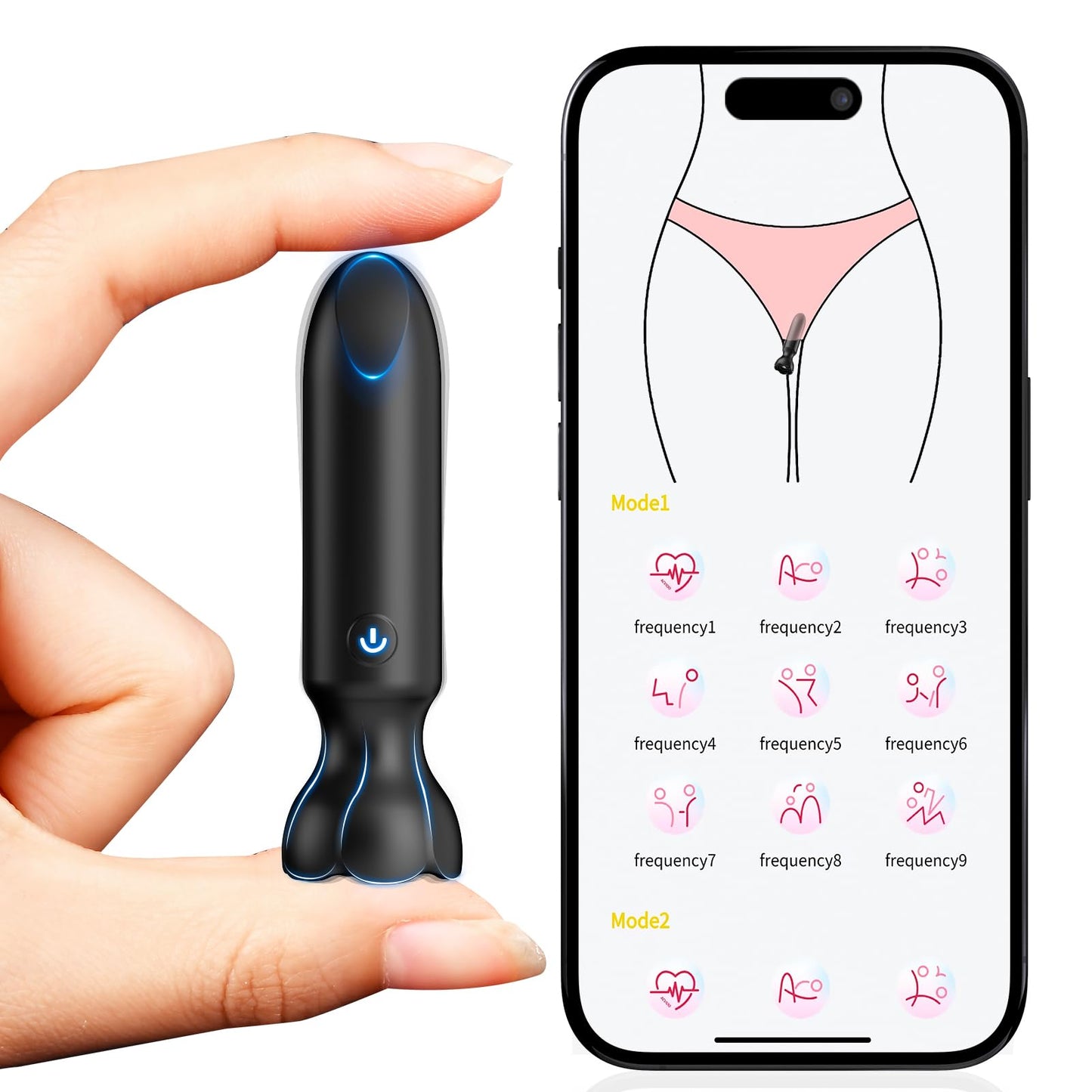 Mini Bullet Vibrator Adult Toys - Vibrators App Controlled Female Sex Toys with 9 Vibration Modes, Lipstick G Spot Dildo Clitoral Vibrator, Long Distance Discreet Vibrator for Women & Couples (Pink)