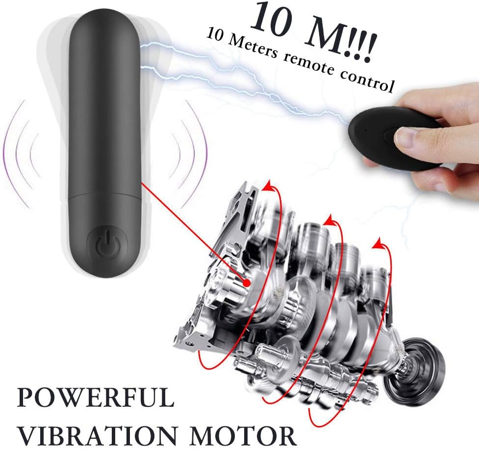 Sex Toys Remote Control Vibrator Bullet Panties - G Spot Vibrators with & 10 Vibration Waterproof Clitoris Stimulator - Adult Sex Toys for Woman Or Couple
