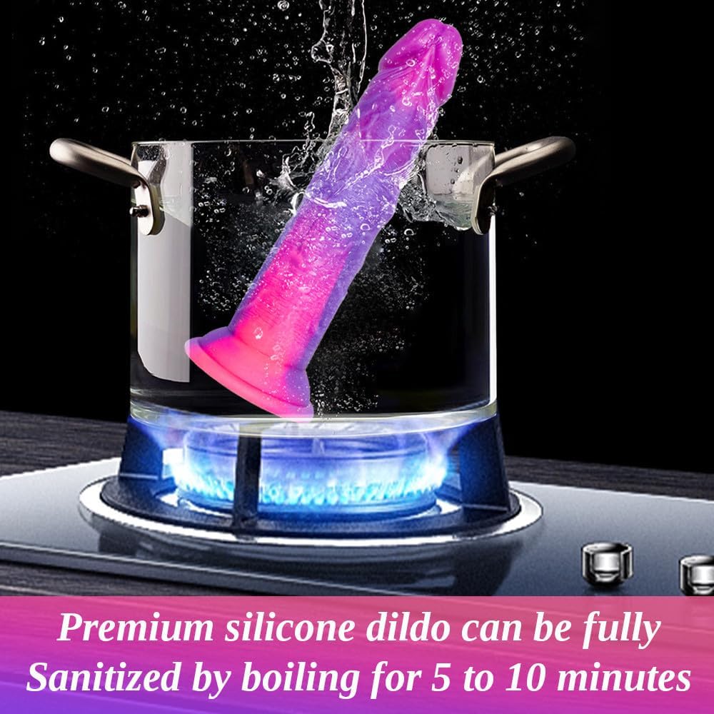 Strap on Beginner Slim Dildo Fantasy Small Sex Toy for Lesbian Women, Wearable Strapon Harness with 7 Inch Realistic Silicone Soft Anal Dildo Suction Cup, Adjustable Strap on 6 Inch Dick Adult Sex Toy