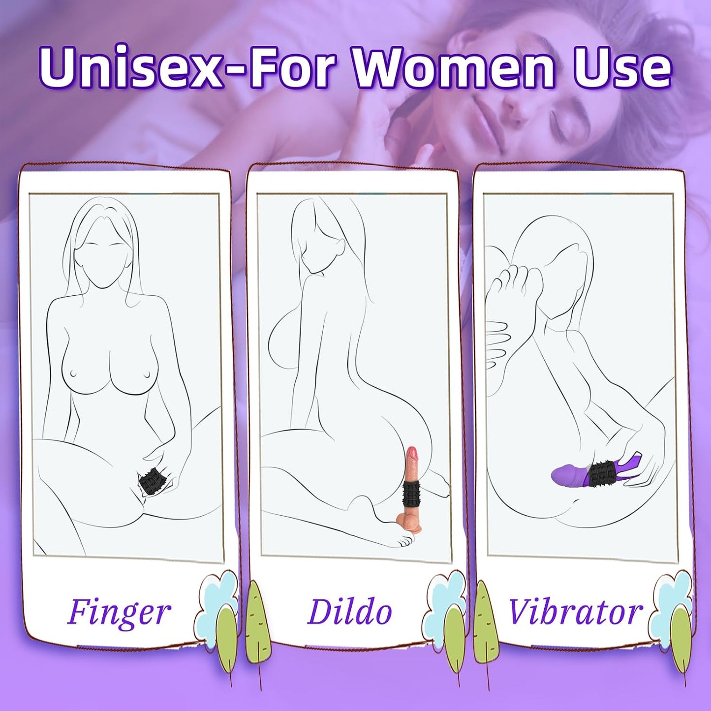 Penis Sleeve Cock Ring 6PCS, Penis Ring Cock Sleeve Male Sex Toys, Stretchy Textured Silicone Cock Ring Set, Delay Ejaculation Enhance Erection Long Lasting Stronger, Penis Extender Sex Toys for Men