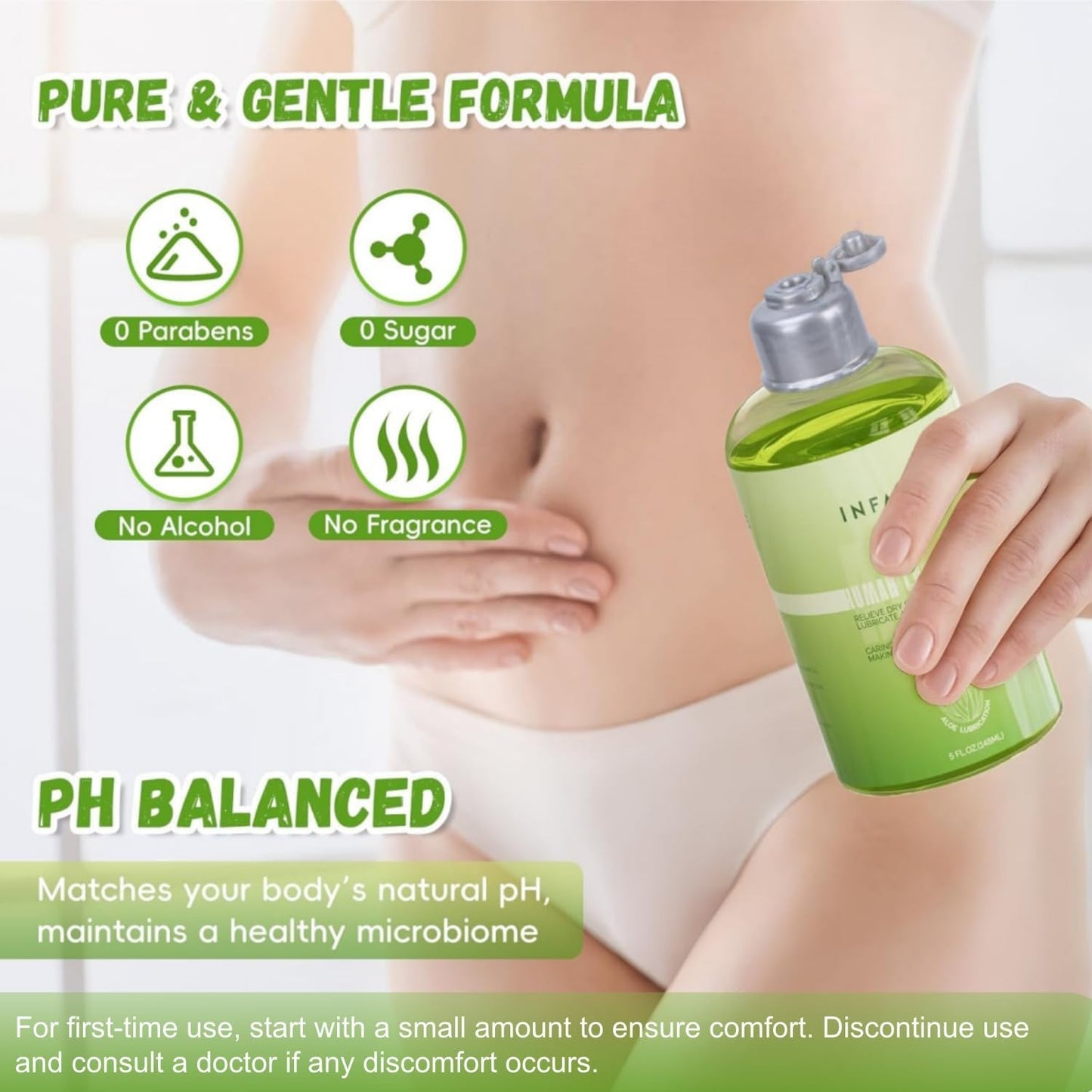 Aloe Lube Water Based Lubricant, Long-Lasting Wet Lube for Privacy and Sex Toys, pH Balance Sex Lube for Women, Men, Couples, Non-Greasy Liquid Personal Lubricant and Vaginal Moisturizer, 5 Fl Oz
