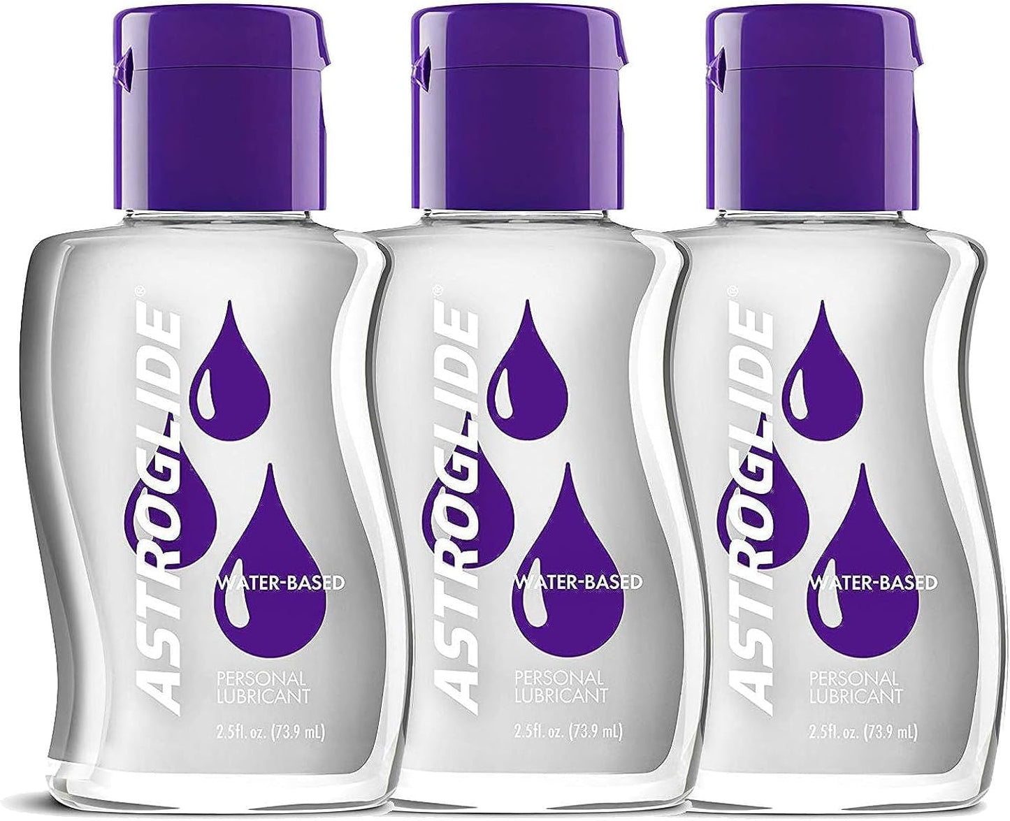 Astroglide Water Based Lube (2.5oz), Liquid Personal Lubricant for Men, Women and Couples, Travel-Friendly Size