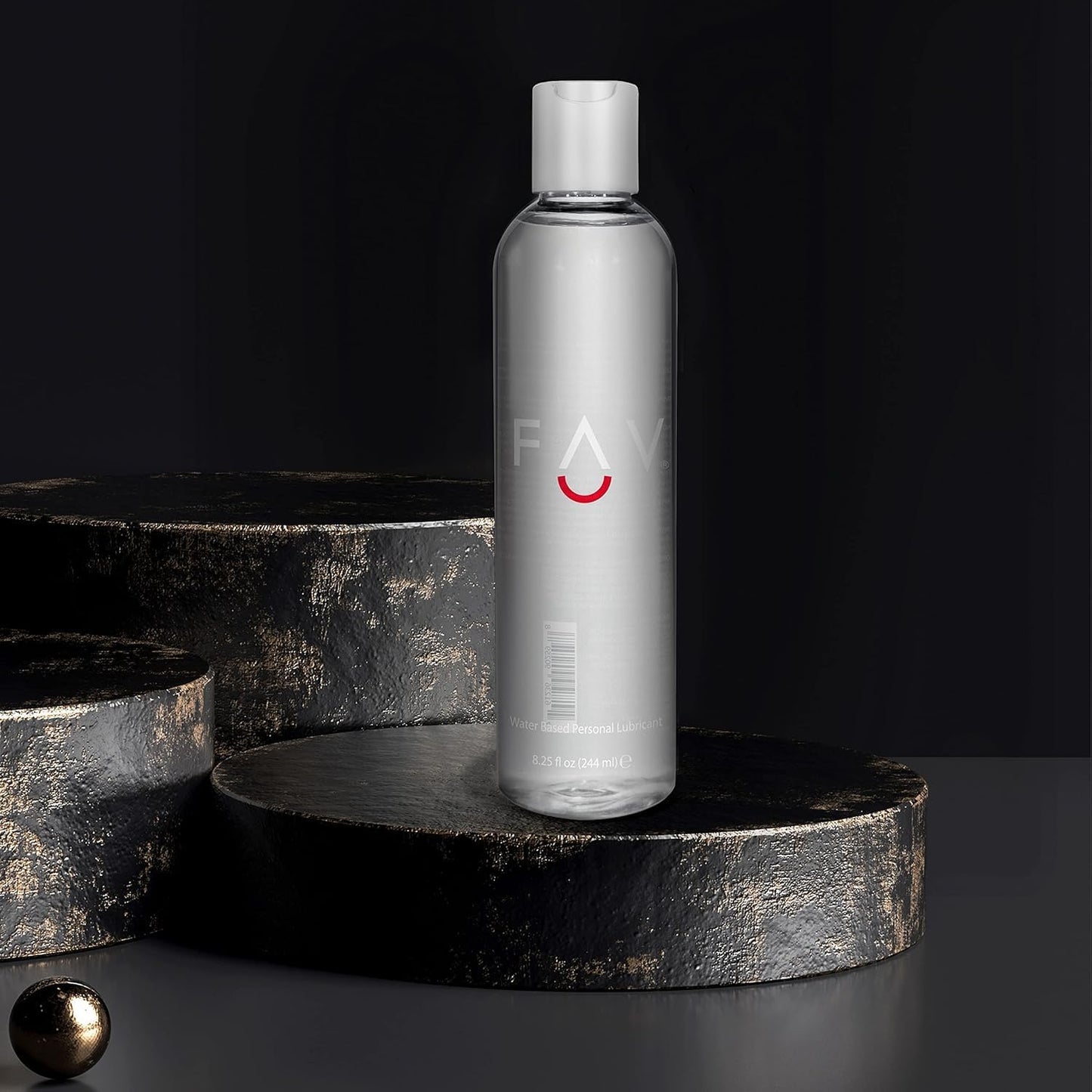FAV Water Based Luxury Personal Lubricant, Natural Feeling Lube for Women Men and Couples, Toy Friendly, Condom Safe, 8.25 Fl Oz