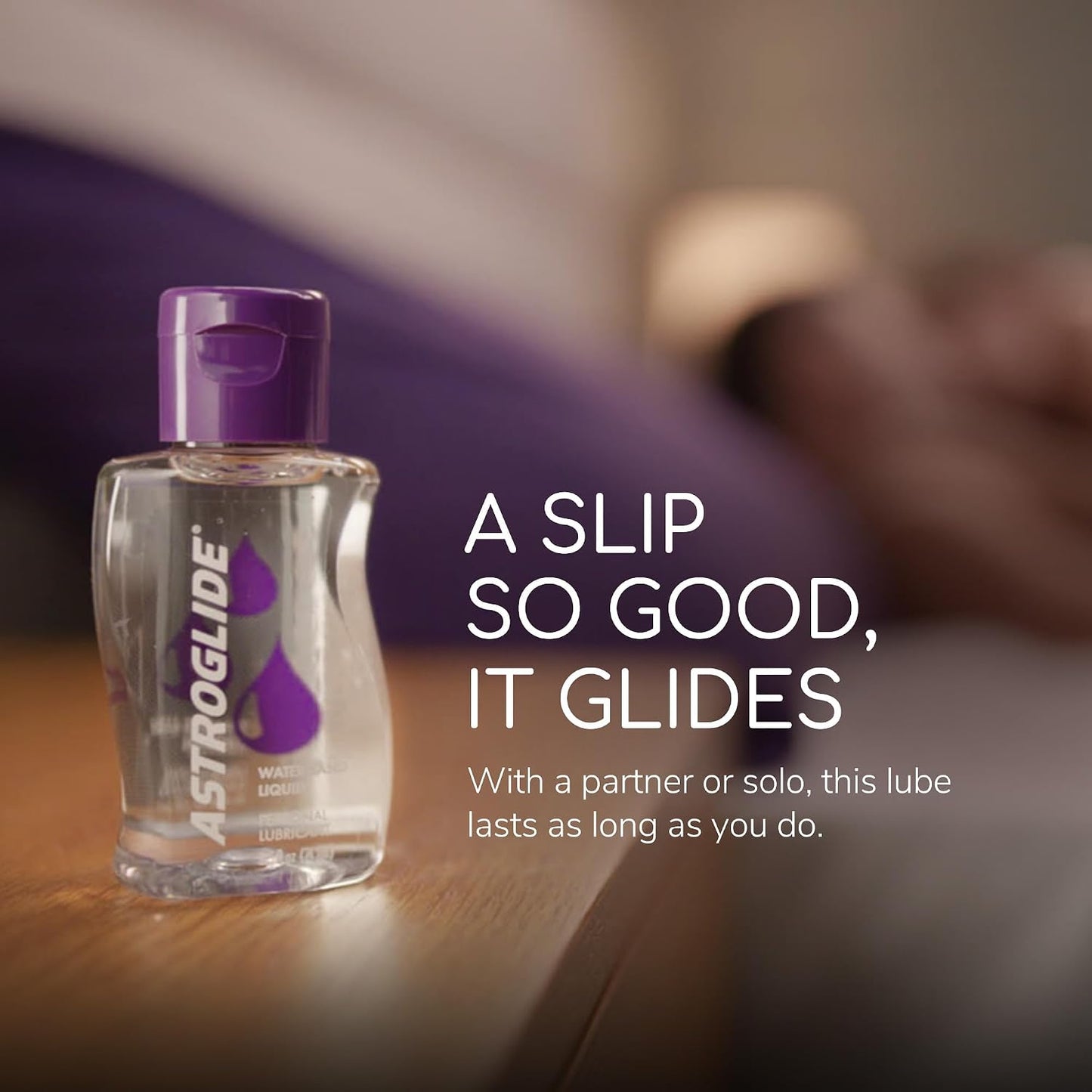 Astroglide Water Based Lube (2.5oz), Liquid Personal Lubricant for Men, Women and Couples, Travel-Friendly Size